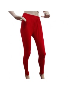 Cotton Red Laggings Women Wear Long Pants